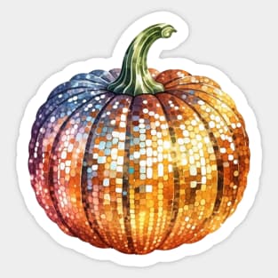 Disco Pumpkin Sticker